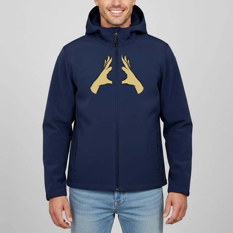 Hands Heart Love Hope Compassion Affection Men’s Recycled Softshell Jacket Discoverer by Stanley/Stella