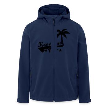 Kroatien - Recycelte Männer Softshell-Jacke von Stanley/Stella - Navy - Vorne - AI Model Male 185 light (185cm)