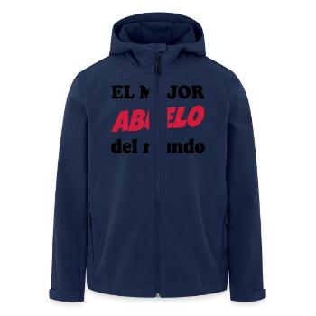 El mejor abuelo del mundo 111 - Recycelte Männer Softshell-Jacke von Stanley/Stella - Navy - Vorne - AI Model Male 185 light (185cm)