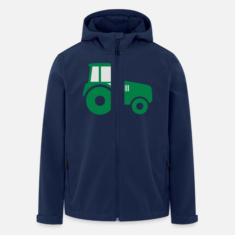Traktor - Recycelte Männer Softshell-Jacke von Stanley/Stella - Navy