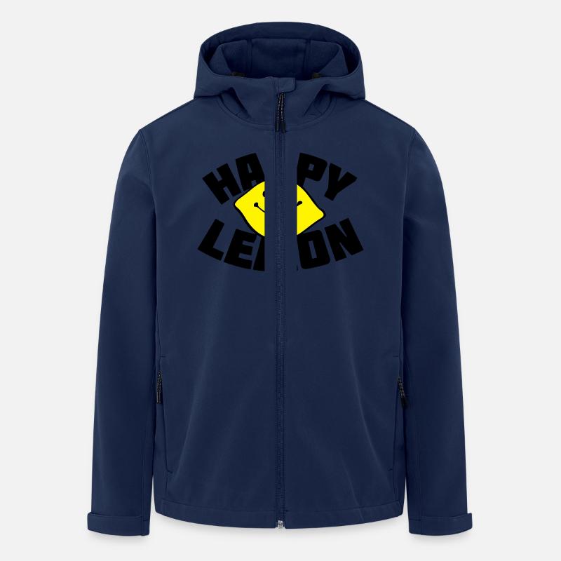 Happy Lemon - Recycelte Männer Softshell-Jacke von Stanley/Stella - Navy