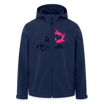 Kleine Schwester - Recycelte Männer Softshell-Jacke von Stanley/Stella - Navy - Vorne - AI Model Male 185 light (185cm)