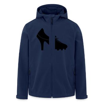 woman_soccer_01 - Men’s Recycled Softshell Jacket by Stanley/Stella - navy - Front - AI Model Male 185 light (185cm)
