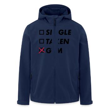 single taken gym - Recycelte Männer Softshell-Jacke von Stanley/Stella - Navy - Vorne - AI Model Male 185 light (185cm)