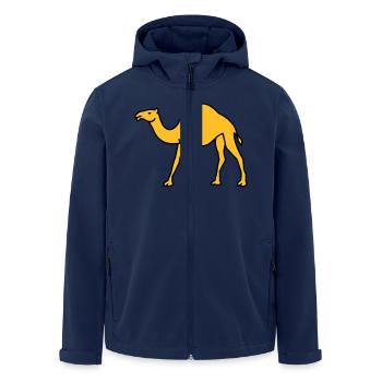 kamel_02 - Recycelte Männer Softshell-Jacke von Stanley/Stella - Navy - Vorne - AI Model Male 185 light (185cm)