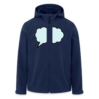 nuage de bulles vocales - Veste softshell homme en polyester recyclé Stanley/Stella - marine - Devant - AI Model Male 185 light (185cm)