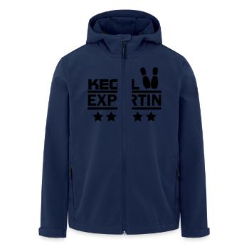 kegeln expertin - Recycelte Männer Softshell-Jacke von Stanley/Stella - Navy - Vorne - AI Model Male 185 light (185cm)