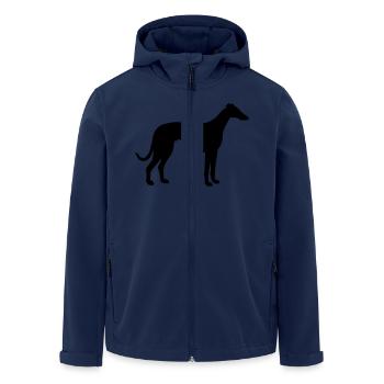 Italian Greyhound - Veste softshell homme en polyester recyclé Stanley/Stella - marine - Devant - AI Model Male 185 light (185cm)