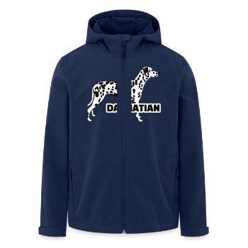Dalmatiner - Recycelte Männer Softshell-Jacke von Stanley/Stella - Navy - Vorne - AI Model Male 185 light (185cm)