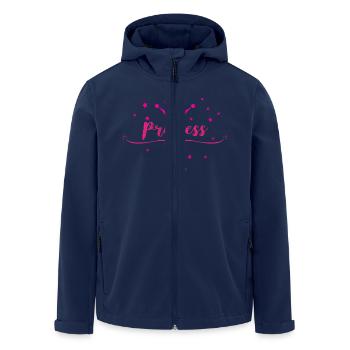 Princess, Crown, Hearts, Love, Christmas, Birthday - Recycelte Männer Softshell-Jacke von Stanley/Stella - Navy - Vorne - AI Model Male 185 light (185cm)