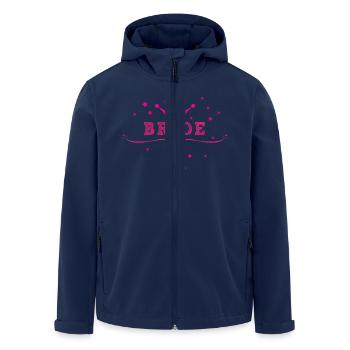 Bride, Wedding, Pink, Crowns, Hen Nights, Marry - Recycelte Männer Softshell-Jacke von Stanley/Stella - Navy - Vorne - AI Model Male 185 light (185cm)