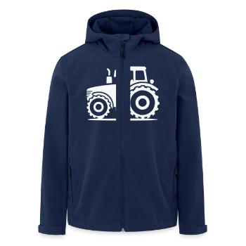 Tracteur - Veste softshell homme en polyester recyclé Stanley/Stella - marine - Devant - AI Model Male 185 light (185cm)