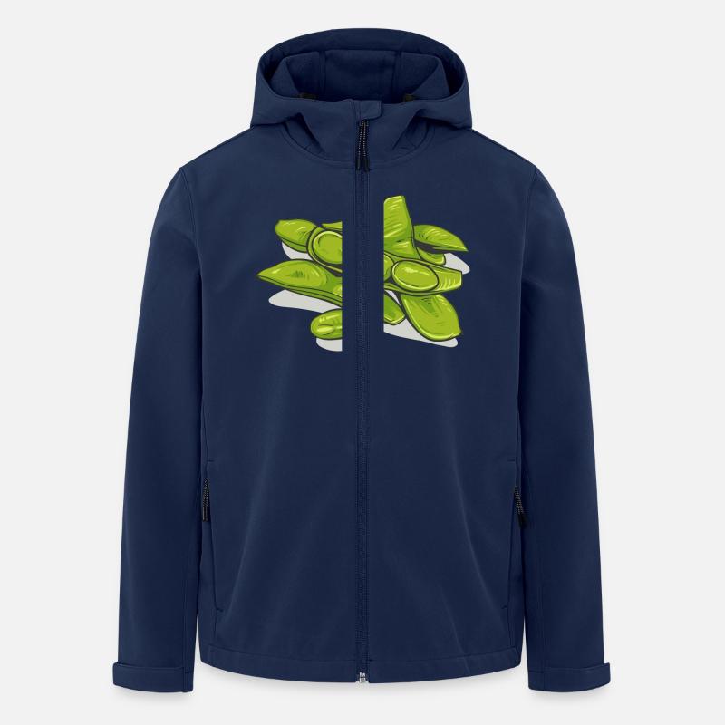 Edamame // Illustration - Recycelte Männer Softshell-Jacke von Stanley/Stella - Navy