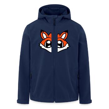 Renard Renard roux Animal sauvage Intelligent Habitants de la forêt - Veste softshell homme en polyester recyclé Stanley/Stella - marine - Devant - AI Model Male 185 light (185cm)