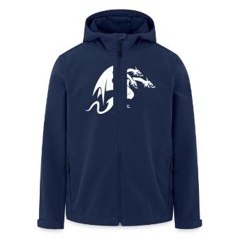 dragon 3 head - Recycelte Männer Softshell-Jacke von Stanley/Stella - Navy - Vorne - AI Model Male 185 light (185cm)