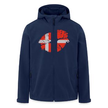 danish kiss - Men’s Recycled Softshell Jacket by Stanley/Stella - navy - Front - AI Model Male 185 light (185cm)
