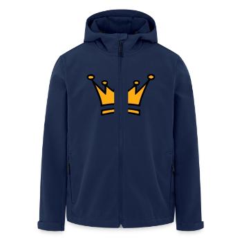 KRONE - Recycelte Männer Softshell-Jacke von Stanley/Stella - Navy - Vorne - AI Model Male 185 light (185cm)