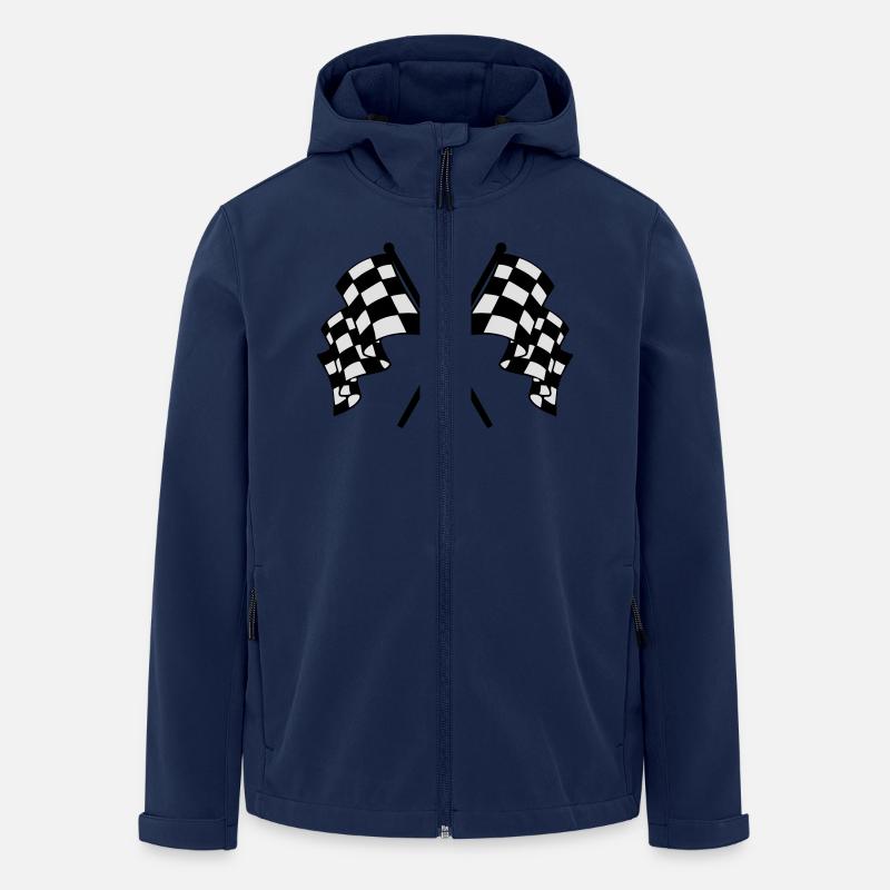 flags - Veste softshell homme en polyester recyclé Stanley/Stella - marine