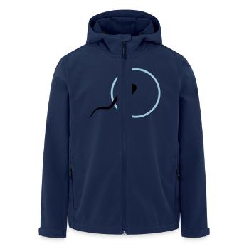 sperm3 - Men’s Recycled Softshell Jacket by Stanley/Stella - navy - Front - AI Model Male 185 light (185cm)