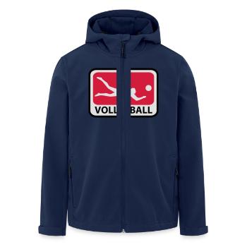 Volleyball - Recycelte Männer Softshell-Jacke von Stanley/Stella - Navy - Vorne - AI Model Male 185 light (185cm)