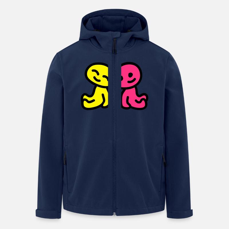 Freundschaft - verliebt 3 - Recycelte Männer Softshell-Jacke von Stanley/Stella - Navy