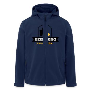 beer pong champion - Recycelte Männer Softshell-Jacke von Stanley/Stella - Navy - Vorne - AI Model Male 185 light (185cm)