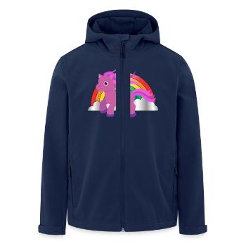 einhorn7 - Men’s Recycled Softshell Jacket by Stanley/Stella - navy - Front - AI Model Male 185 light (185cm)