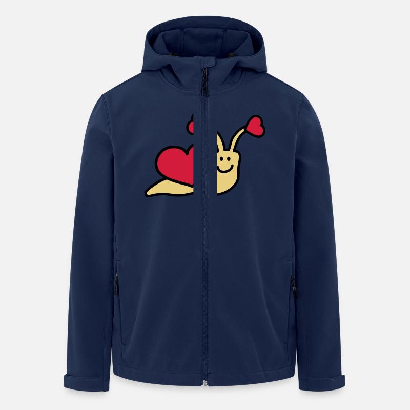love_snail_3c - Recycelte Männer Softshell-Jacke von Stanley/Stella - Navy