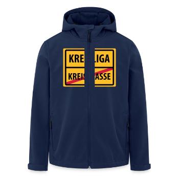 Kreisliga grimper classe de cercle - Veste softshell homme en polyester recyclé Stanley/Stella - marine - Devant - AI Model Male 185 light (185cm)