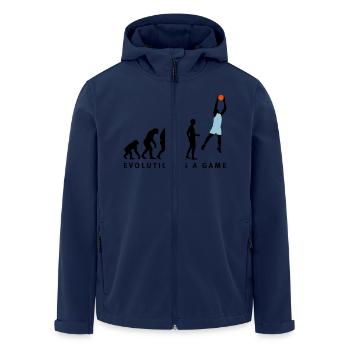 evolution_basketball_072011_b_3c - Veste softshell homme en polyester recyclé Stanley/Stella - marine - Devant - AI Model Male 185 light (185cm)