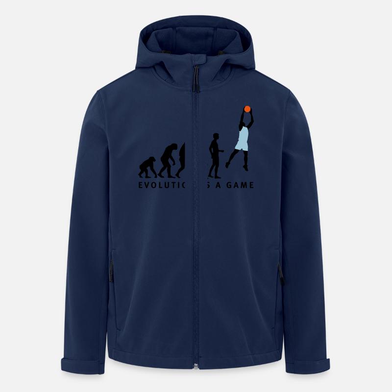 evolution_basketball_072011_b_3c - Recycelte Männer Softshell-Jacke von Stanley/Stella - Navy