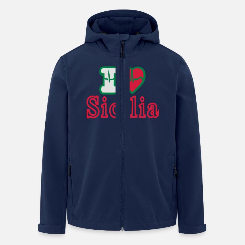 Sicilia - Recycelte Männer Softshell-Jacke von Stanley/Stella - Navy