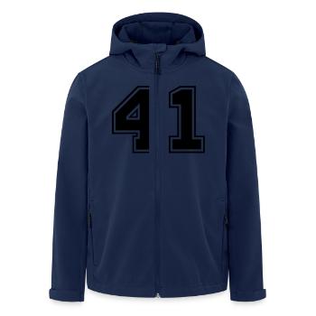 41 - Veste softshell homme en polyester recyclé Stanley/Stella - marine - Devant - AI Model Male 185 light (185cm)