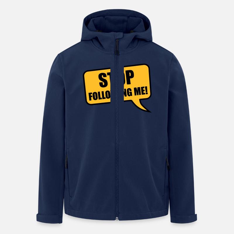 stop - Recycelte Männer Softshell-Jacke von Stanley/Stella - Navy