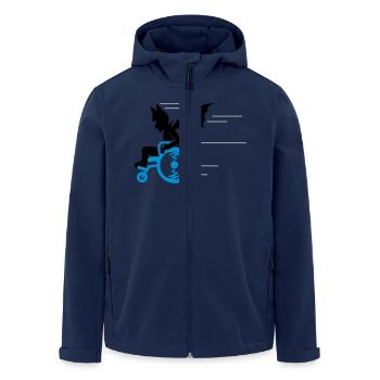 senior superhero (3c) - Men’s Recycled Softshell Jacket by Stanley/Stella - navy - Front - AI Model Male 185 light (185cm)