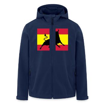 viva españa - Veste softshell homme en polyester recyclé Stanley/Stella - marine - Devant - AI Model Male 185 light (185cm)