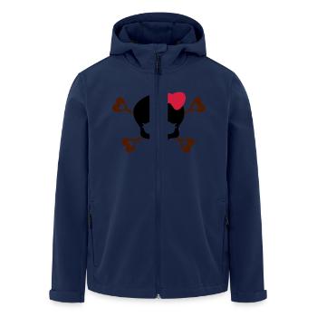 tete de mort noeud - Veste softshell homme en polyester recyclé Stanley/Stella - marine - Devant - AI Model Male 185 light (185cm)