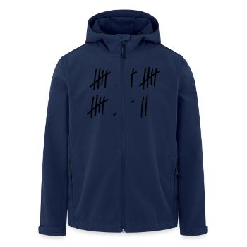 27 strokes / / 27 times / / Birthday / / gift - Men’s Recycled Softshell Jacket by Stanley/Stella - navy - Front - AI Model Male 185 light (185cm)