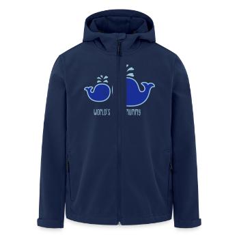 Wal - Mama - enfant - poisson - la meilleure maman - Veste softshell homme en polyester recyclé Stanley/Stella - marine - Devant - AI Model Male 185 light (185cm)