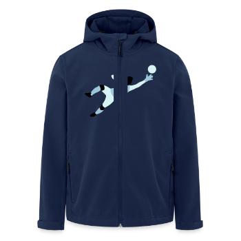 torwart_012015_a_3c - Recycelte Männer Softshell-Jacke von Stanley/Stella - Navy - Vorne - AI Model Male 185 light (185cm)