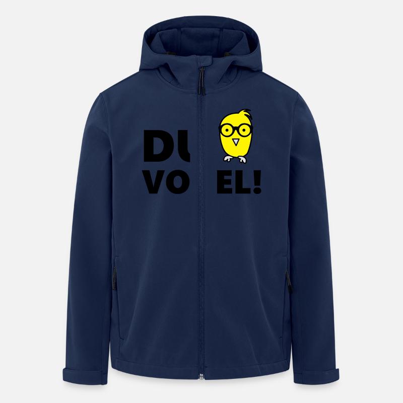 du_vogel - Recycelte Männer Softshell-Jacke von Stanley/Stella - Navy