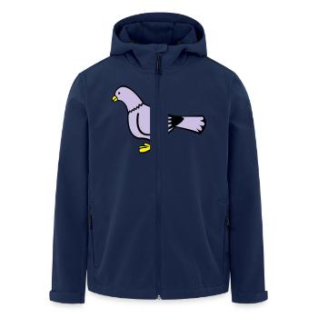 taube - Recycelte Männer Softshell-Jacke von Stanley/Stella - Navy - Vorne - AI Model Male 185 light (185cm)