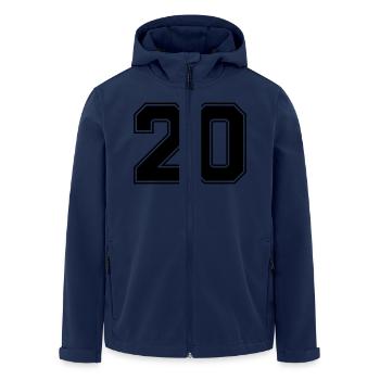 20 - Recycelte Männer Softshell-Jacke von Stanley/Stella - Navy - Vorne - AI Model Male 185 light (185cm)