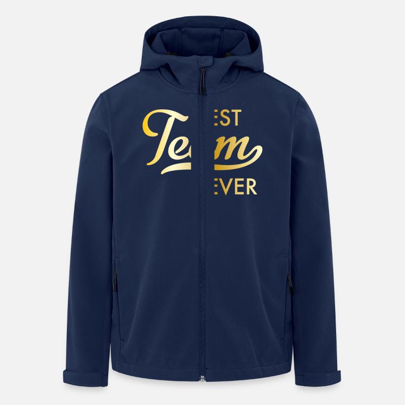 Bestes Team - Recycelte Männer Softshell-Jacke von Stanley/Stella - Navy