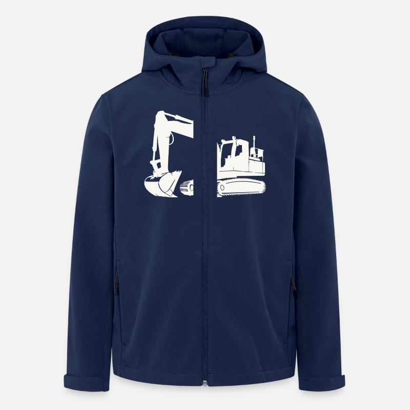 Bagger - Recycelte Männer Softshell-Jacke von Stanley/Stella - Navy