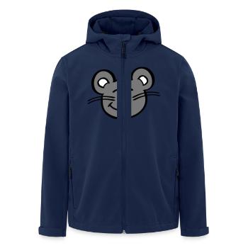Mouse Mouse Cute Little Rat Rodent Friendly - Men’s Recycled Softshell Jacket by Stanley/Stella - navy - Front - AI Model Male 185 light (185cm)