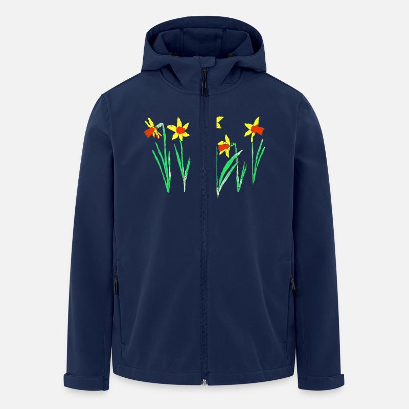 Daffodils - Men’s Recycled Softshell Jacket by Stanley/Stella - navy