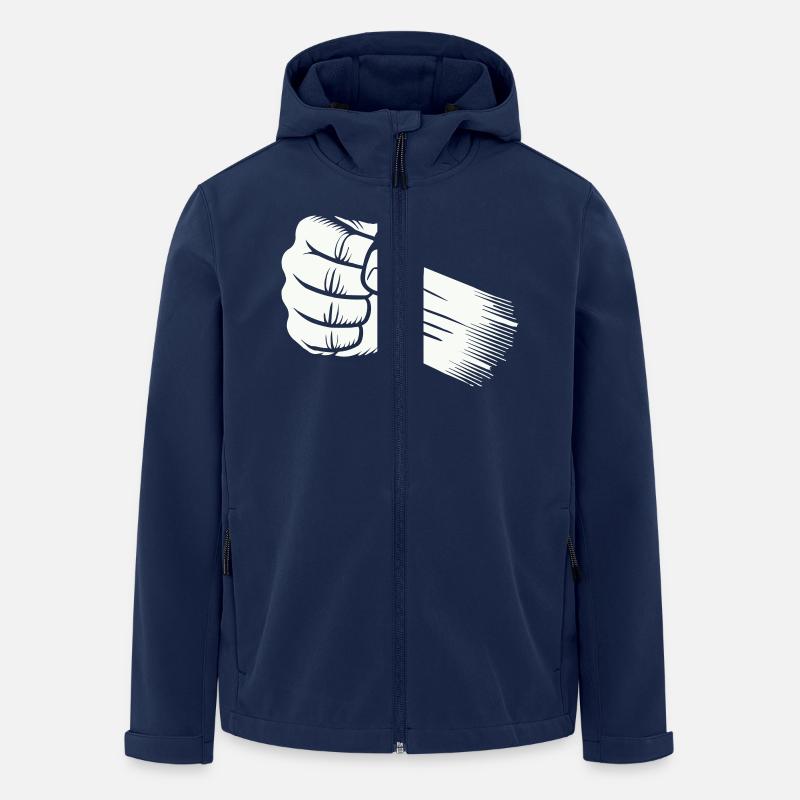 faust - Recycelte Männer Softshell-Jacke von Stanley/Stella - Navy