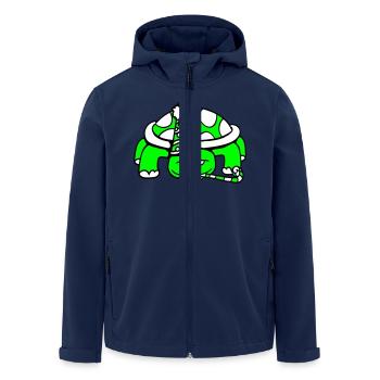 Turtle Birthday Party Hat Years Old - Men’s Recycled Softshell Jacket by Stanley/Stella - navy - Front - AI Model Male 185 light (185cm)