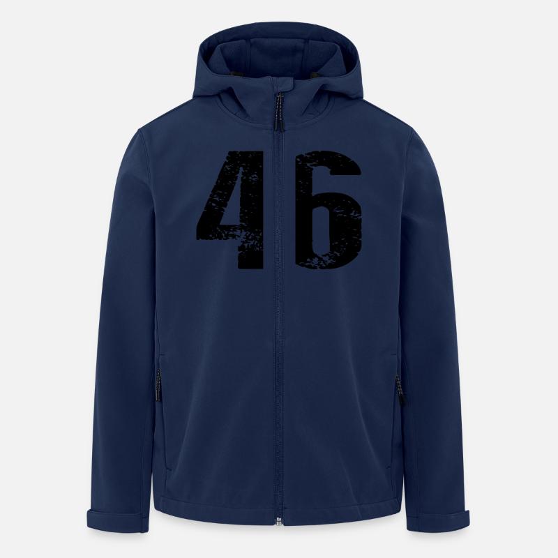 46 Zahl Trikot - Recycelte Männer Softshell-Jacke von Stanley/Stella - Navy